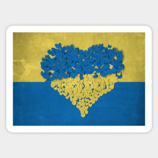 Ukraine heart Sticker